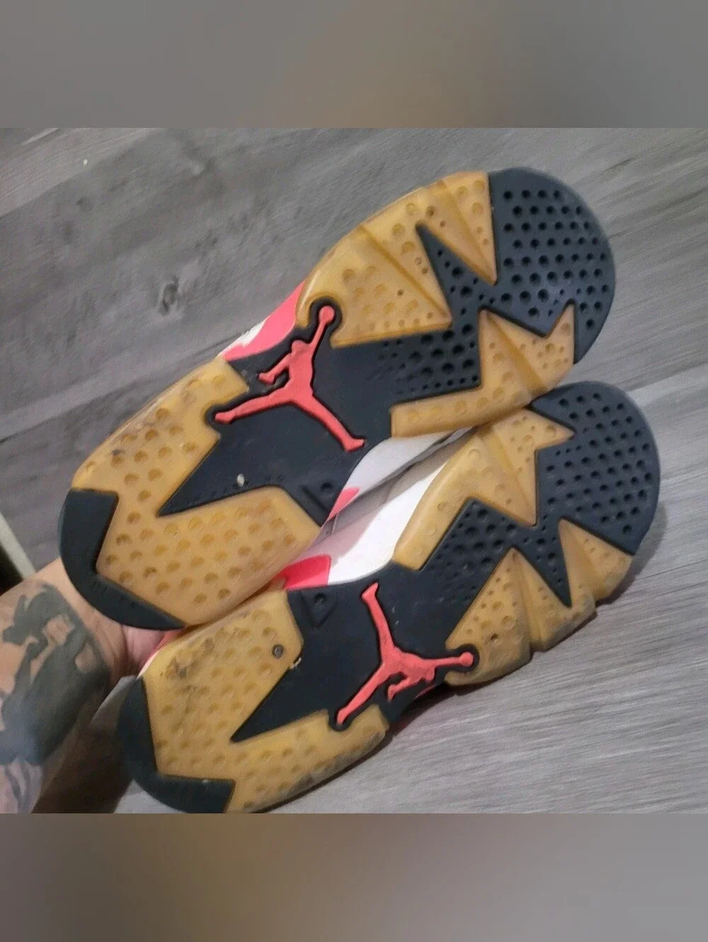 jordan retro 6 infrared white gs size 6y Basketball Shoes Youth